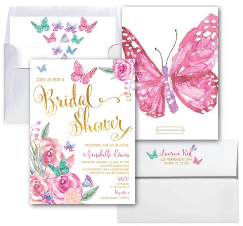 Butterfly Bridal Shower Invitation Butterflies Bridal Shower Etsy