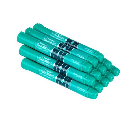Green Dry Erase Markers Chisel Tip 12 Count Crayola