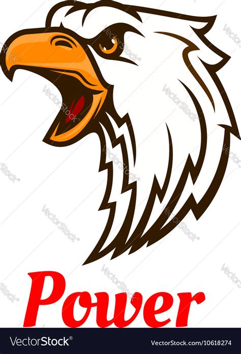 Screaming Eagle Head Symbol For Tattoo Design Vector Image