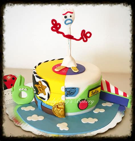 Forky Cake Pastel Forky Toy Story Ladybugs Bakery Toy Story