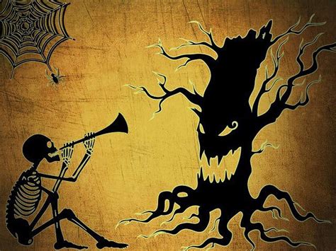 Télécharger L'arbre D'halloween De Ray Bradbury - Halloween Arbre Squelette · Image gratuite sur Pixabay
