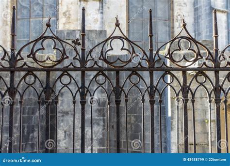 Gothic Fence Stock Image Image Of Religion Garden Iron 48938799