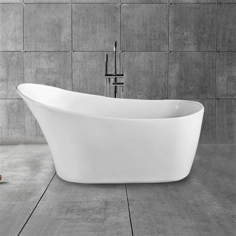 Are you looking to customise your freestanding acrylic bath / bathtub or to paint an acrylic bath whether it's a roll top, slipper or standard bath any can be painted any colour to create a real centre. 67 In Single Slipper Freestanding Bathtub - Acrylic White ...