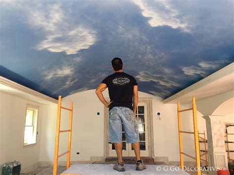 How To Paint Realistic Clouds On Ceiling Shelly Lighting
