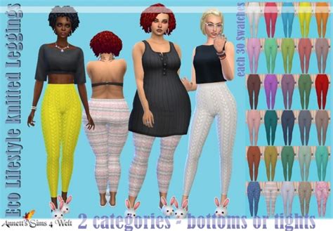 Eco Lifestyle Knitted Leggings At Annetts Sims 4 Welt Sims 4 Updates