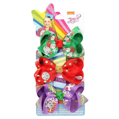 Jojo Siwa Christmas Bow Hairpin Kids Santa Hairpins Princess Cute Bow