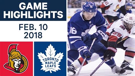 The complete analysis of toronto maple leafs vs ottawa senators with actual predictions and previews. NHL Game Highlights | Senators vs. Maple Leafs - Feb. 10 ...