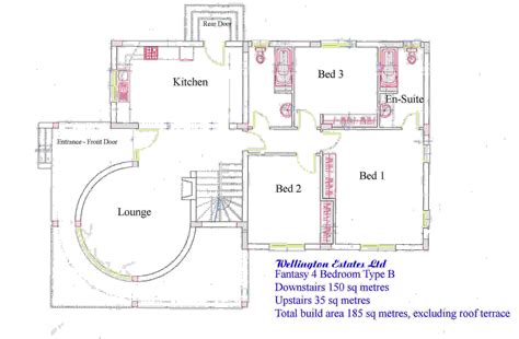 Simple 4 Bedroom House Plans 4 Bedroom Bungalow Floor Plan