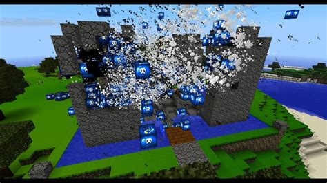 Minecraft Castle Explosion Extravaganza Youtube