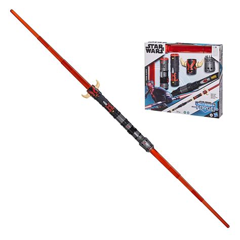 Buy Star Wars Lightsaber Forge Darth Maul Double Bladed Electronic Red