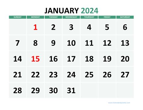 2024 Printable Monthly Calendar Printable 2024 Calendar Wikidatesorg