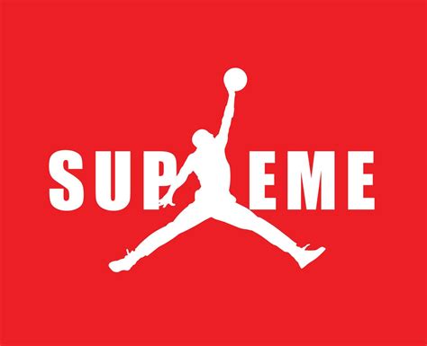 Supreme Jordan Brand Logo White Symbol Clothes Design Icon Abstract