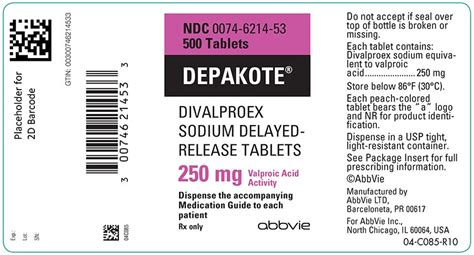 Depakote Fda Prescribing Information Side Effects And Uses