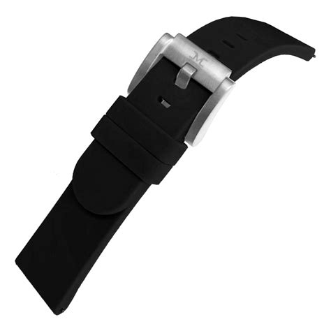 Marc Coblen Tw Steel Silicone Watch Strap Black 22mm