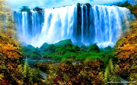 Water Fall Nature Wallpaper Wallpapers Gallery