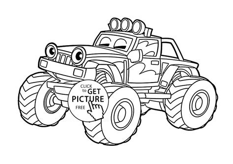 Mud Truck Coloring Pages At Free Printable Colorings