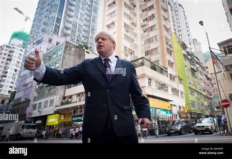 london mayor boris johnson in hong kong on the final day of a week long visit to china to