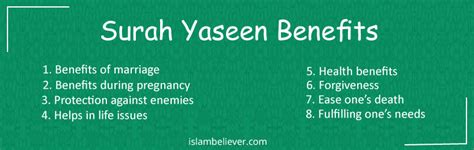 Full Surah Yasin Benefits Importance And Lessons Islam Believer
