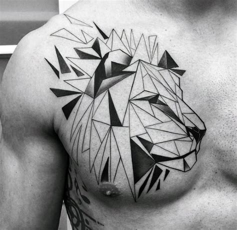 60 Geometric Animal Tattoo Designs For Men Cool Ink Ideas