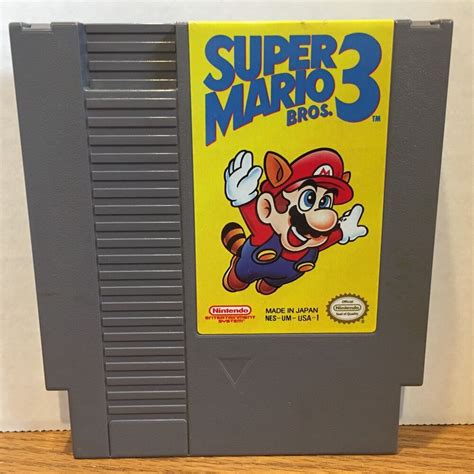 Super Mario Bros 3 Nintendo Nes Game Cartridge Cleaned