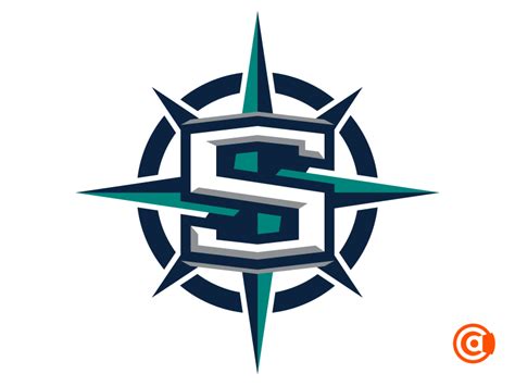 Mlb Seattle Mariners Primary Logo By Alex Clemens On