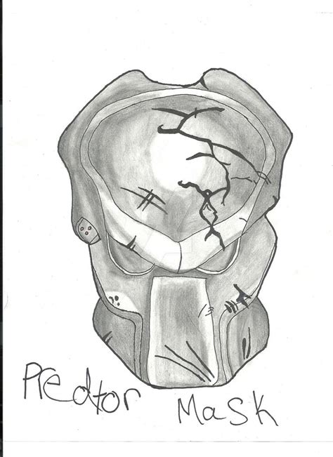 I will show you how to draw. Predator Mask drawing by Vampirelover723 on DeviantArt
