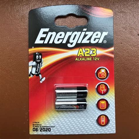New Energizer A23 Alkaline Batteries Mn21 Lrv08 12v Pack Of 2
