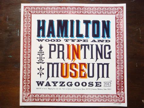 Hamilton Wood Type And Printing Museum Wayzgoose 2012 Letter Flickr