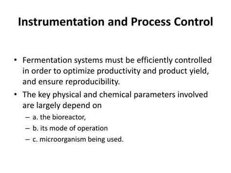 Ppt Instrumentation And Process Control Powerpoint Presentation Free