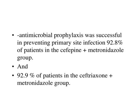 Ppt Prophylaxis Antibiotics In Colorectal Surgery