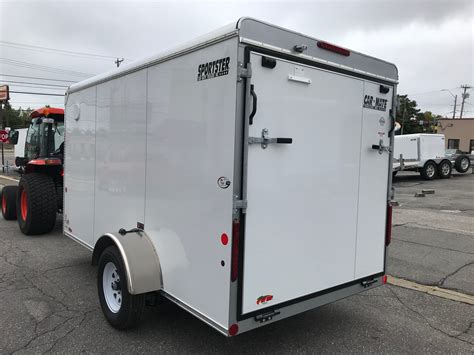 Enclosed Cargo Trailer 6x12′ White Ramp Rons Toy Shop