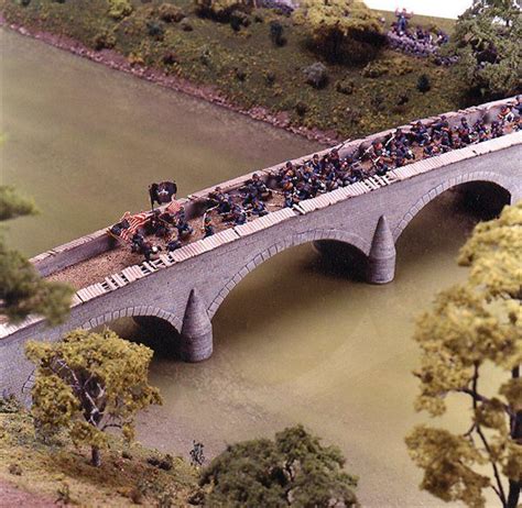 This Is A Civil War Diorama Of The Burnsides Bridge Battle For The