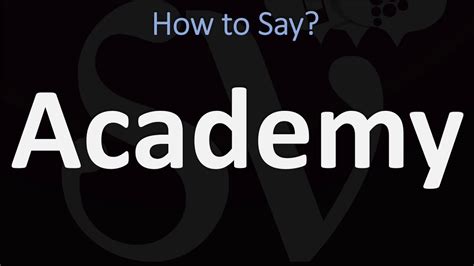 How To Pronounce Academy Correctly Pronunciation Academy Youtube