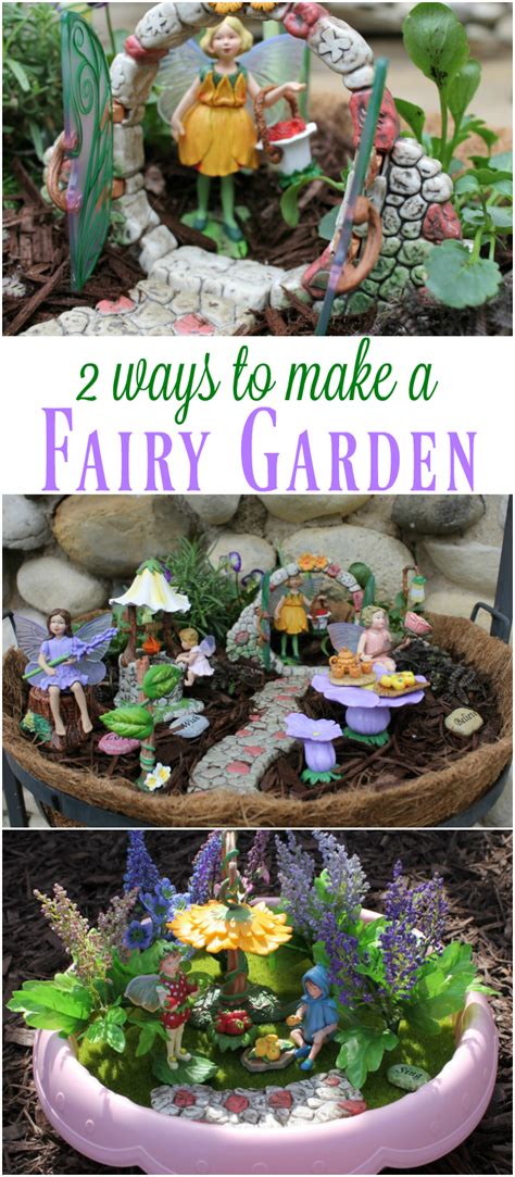 How to make a fairy garden layout. Two Ways to Make a Fairy Garden - Outnumbered 3 to 1