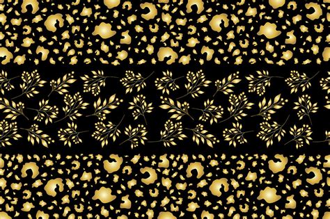 Leopard Flowers Seamless Pattern Flowers Leopard Print Svg By