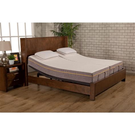 Blissful Nights 10 In Rose Split California King Memory Foam Mattress