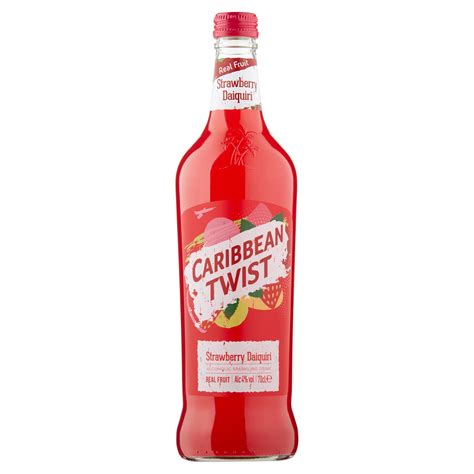 Caribbean Twist Strawberry Daiquiri Alcoholic Sparkling Drink 70cl
