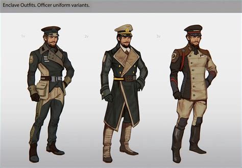 Fallout 76 Enclave Officer Uniform Concept Art By Katya Gudkina R