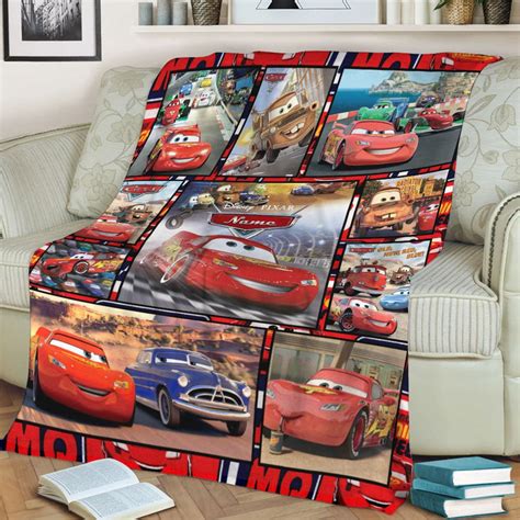 Personalized Cars Movies Blanket Lightning Mcqueen Blanket Disney