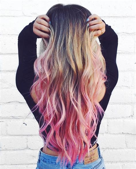 Pink hair can be as bold and subversive or demure and delicate as you want it to be, depending on which shade you choose — and like we said, there's a lot. Image result for light pink hair tips blonde hair ...