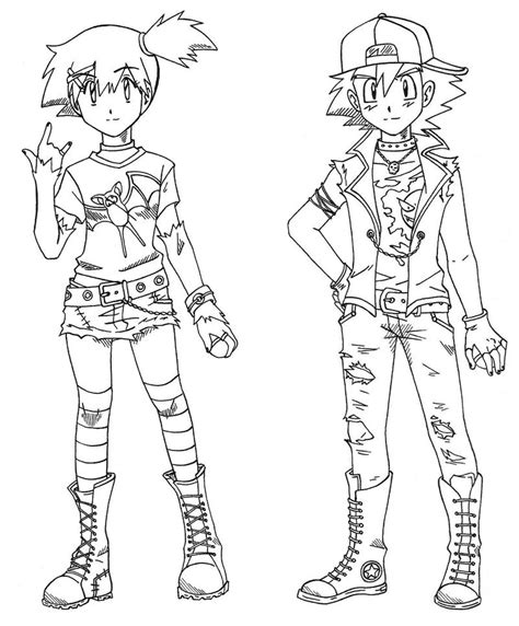 Gothic Ash And Misty Line Art By Cleopatrawolf On Deviantart