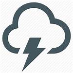 Icon Thunderstorm Lightning Bolt Icons Weather Thunder