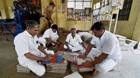 Photos In Chennai Jail Inmates Turn Demonetised Notes Into Stationery