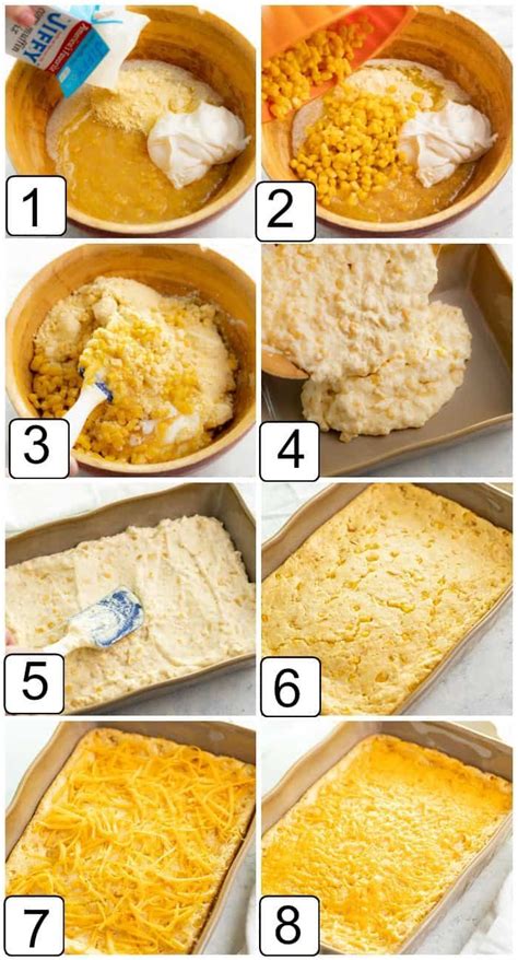 In a small bowl, stir together 2 tablespoons of the sugar with the cinnamon; Process shots for making Paula Deen's corn casserole from ...
