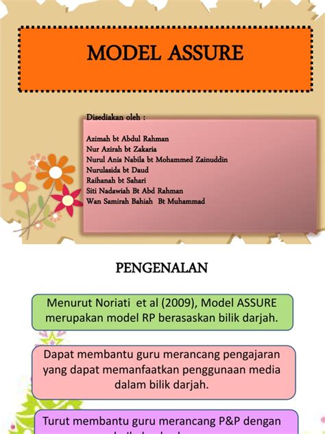 Model Assure Pdf Mosop