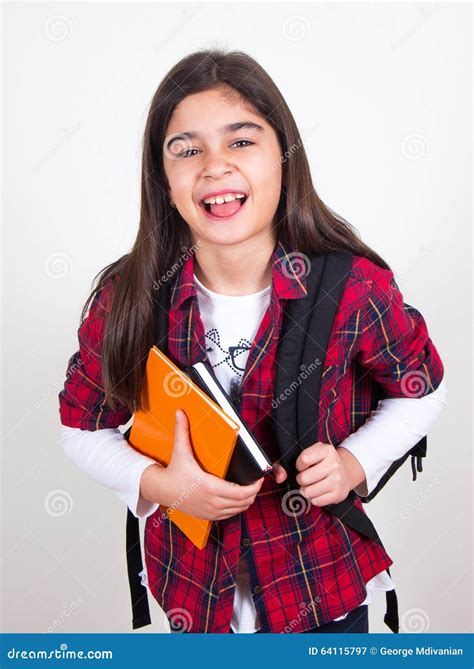 Pretty School Girl Stock Image Image Of Learn Schoolgirl 64115797