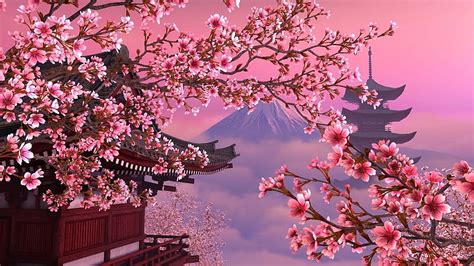 1920x1080px 1080p Free Download Lofi Cherry Blossoms Samurai Cherry