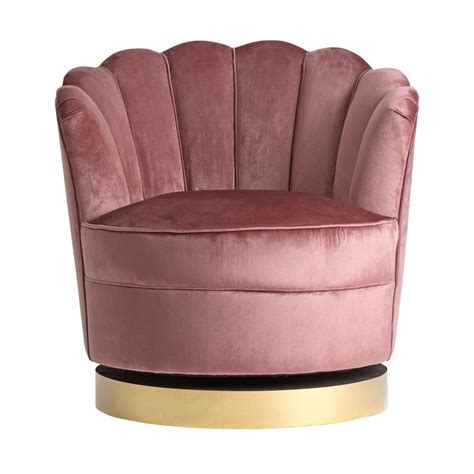 Take home a luxe leather armchair, custom fabric love seat or comfortable velvet armchair at an exceptional price. Powdery Pink Velvet Swivel And Lounge Armchair Art Deco ...