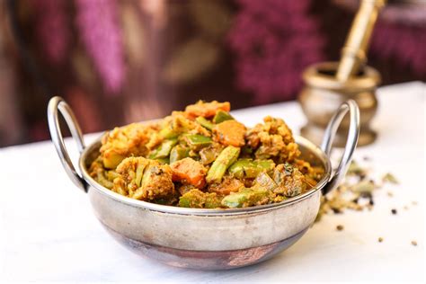 Kadai Vegetable Sabzi Recipe Mixed Vegetable Saute With Spices By