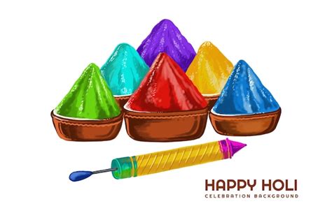Free Vector Festival Of Colors Celebration Happy Holi Card Holiday
